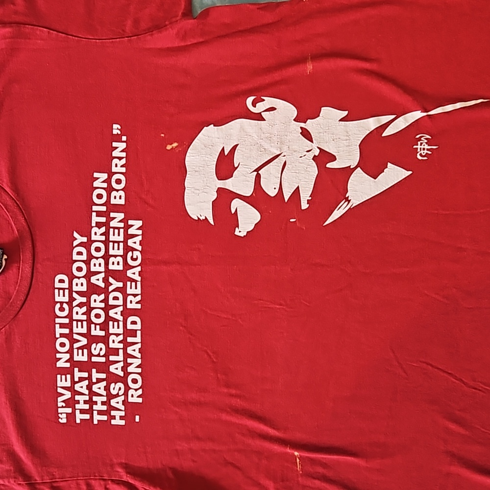 Ronald Reagan Political Graphic Tshirt  not of this world
